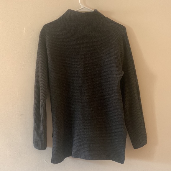 Bartolini Gray Wool and Cashmere Blend Mock Turtle Neck Sweater Medium - Picture 7 of 8
